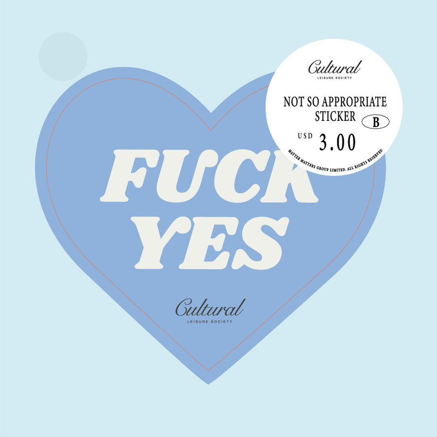 CLS Sticker • Fuck Yes Blue Heart