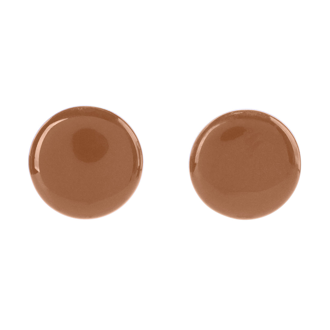 Circle Studs • Chocolate