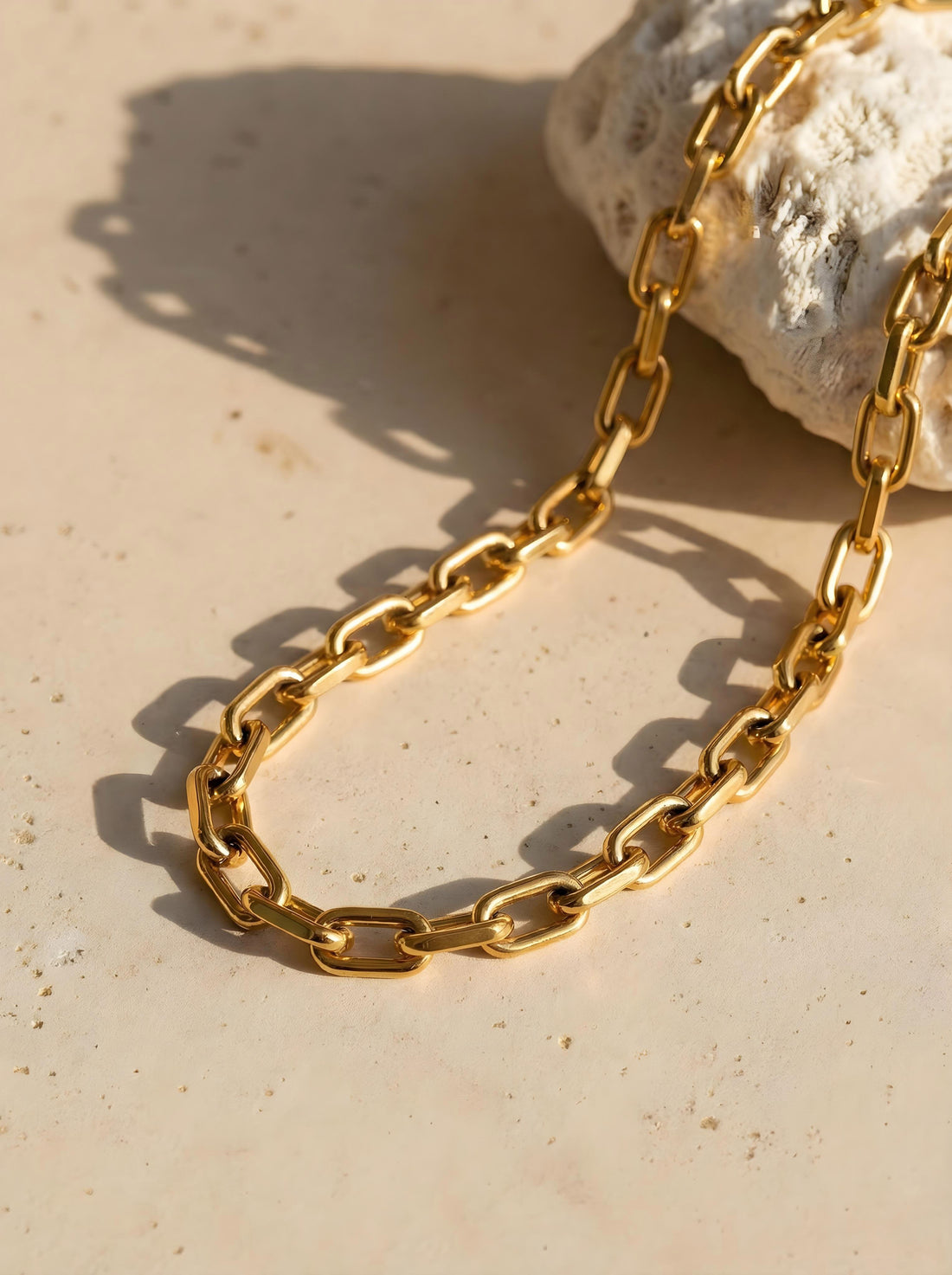 Chunky Bold Chain Necklace • Gold