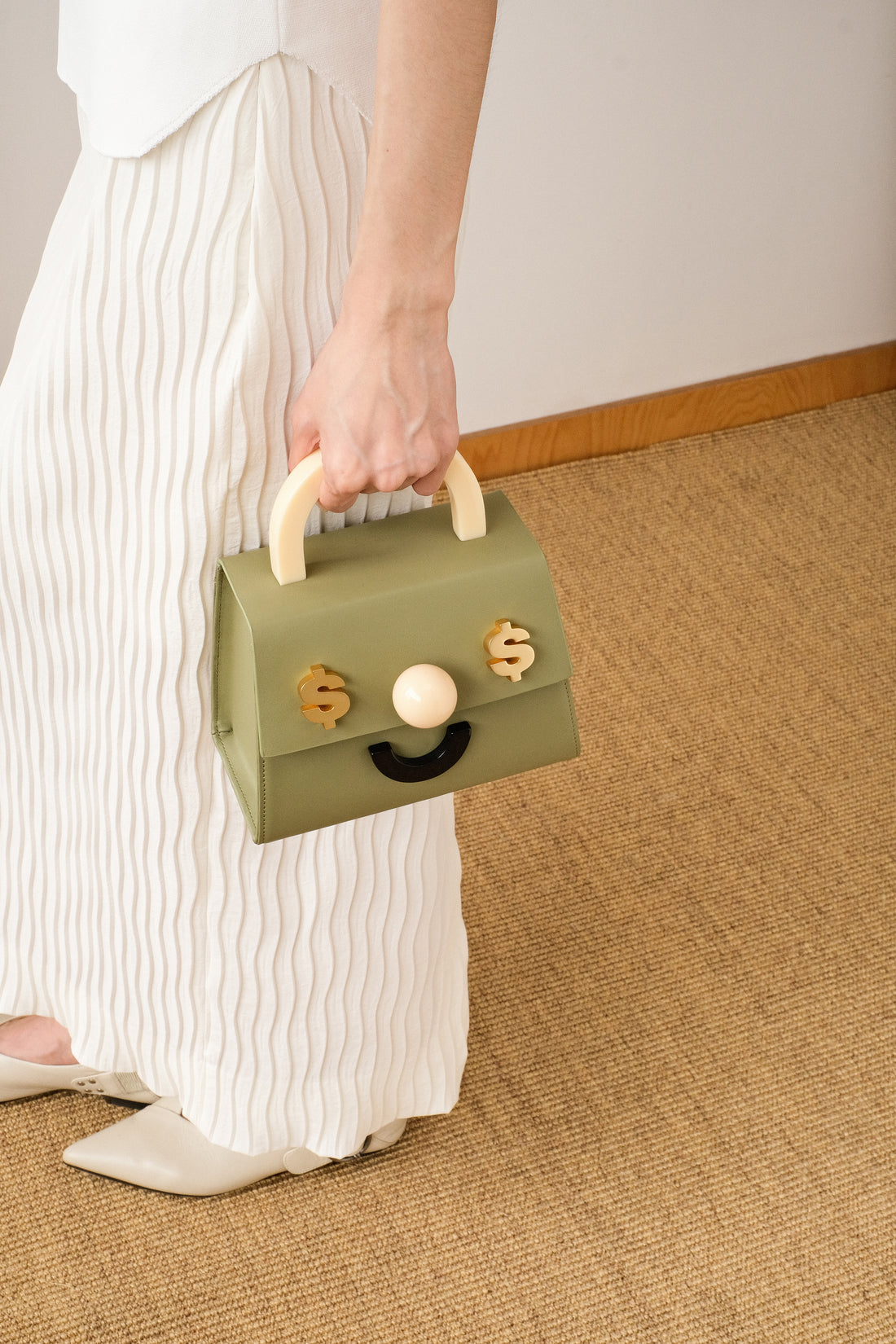 The Show Me The Money Bag with Strap • Olive