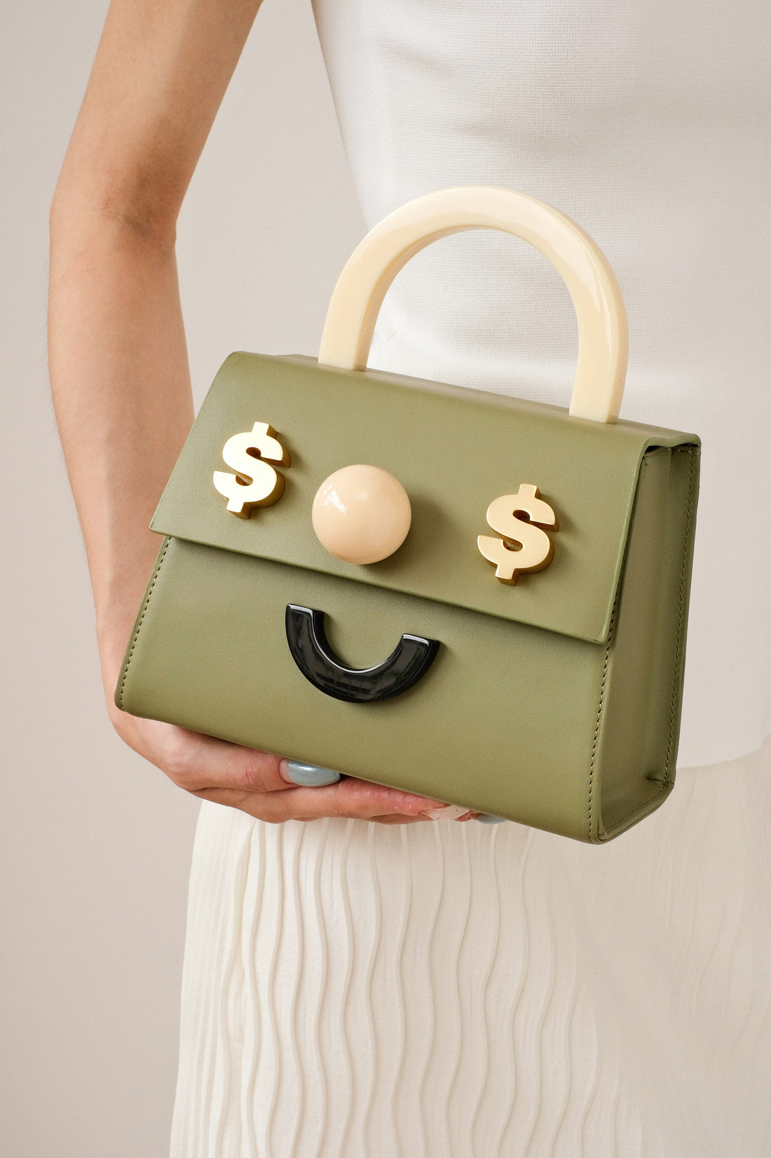 The Show Me The Money Bag with Strap • Olive