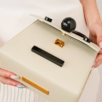 The Don't Talk To Me Bag with Strap • Beige