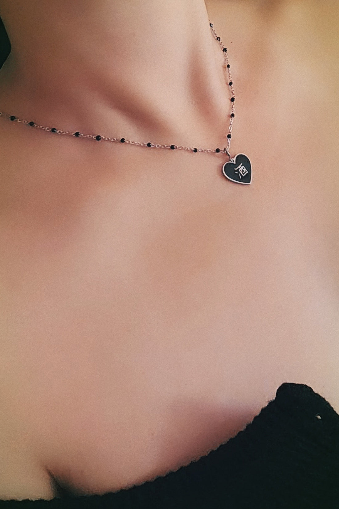Speak Your Heart/ 酒 Alcohol Steel Necklace • Black
