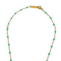 Fuck Yes Necklace • Forest Green