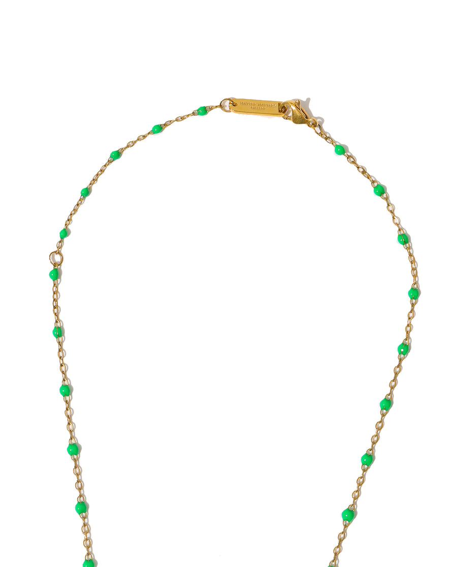 Fuck Yes Necklace • Forest Green