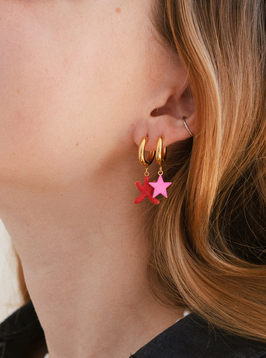 Universe / Mars Earrings • Red