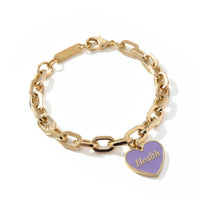 Health/ Wealth Bracelet • Green/ Purple