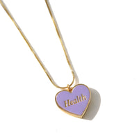Health/ Wealth Necklace • Green/ Purple