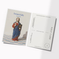 Some Good Fortune Postcard • Jesus Statue