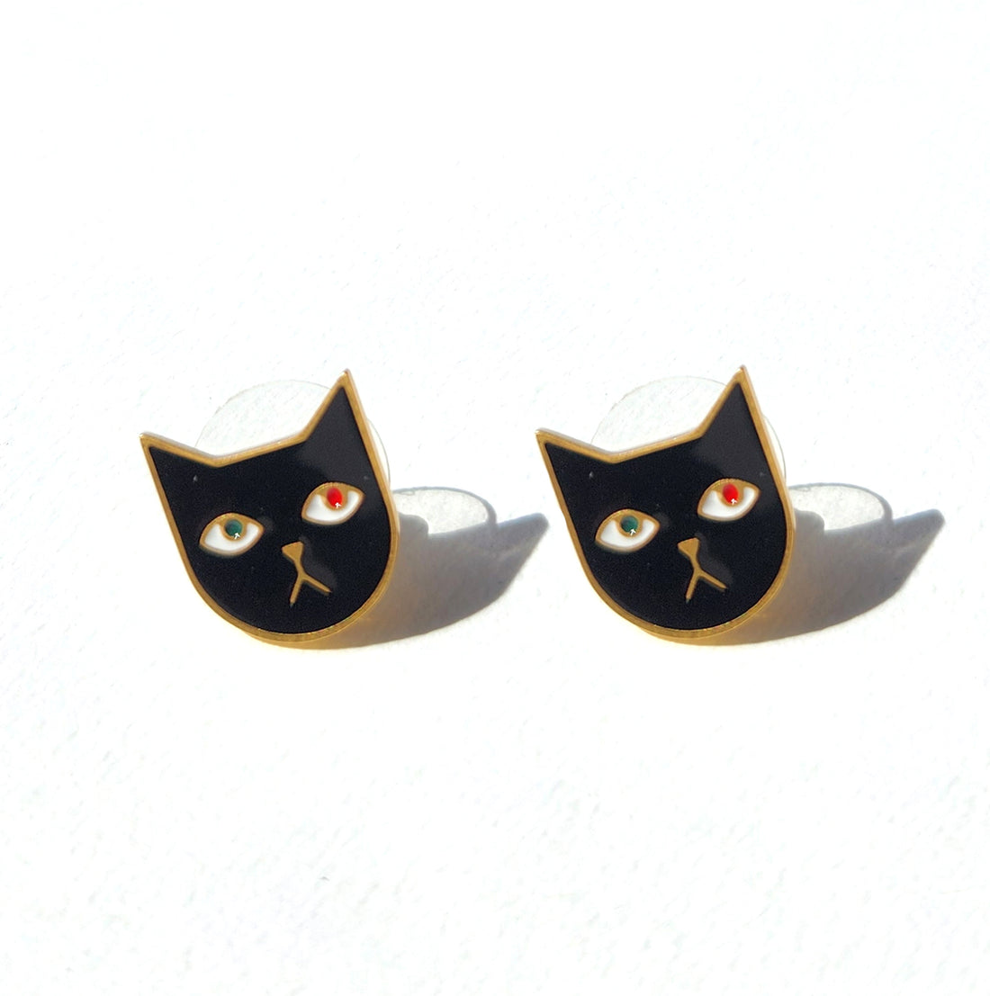 Kitty Tom Earrings • Black