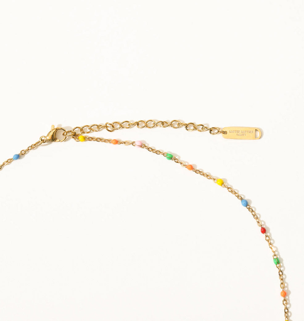 Fuck Yes Rainbow Necklace • Green