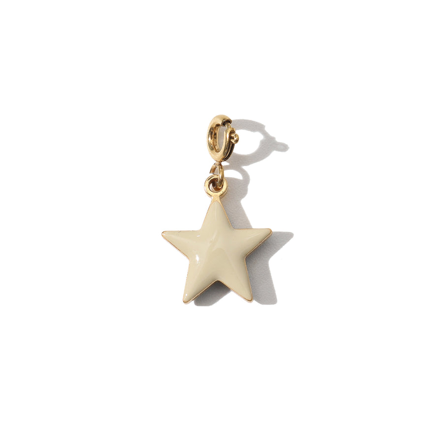 Shining Star Necklace • Black & Cream
