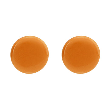 Circle Studs • Orange