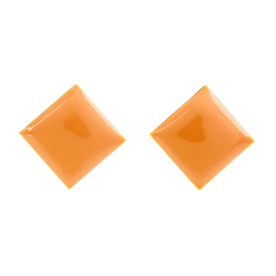 Diamond Studs • Orange