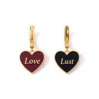 Love/Lust Earrings • Wine/ Black