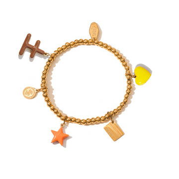 Five Elements / Lucky Earth Bracelet • Brown & Yellow