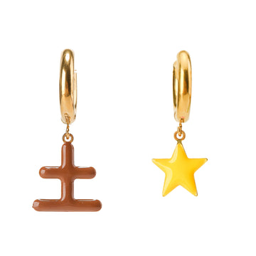 Universe / Saturn Earrings • Yellow