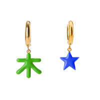 Universe / Jupiter Earrings • Green