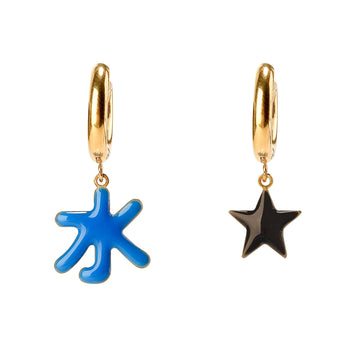 Universe / Mercury Earrings • Black