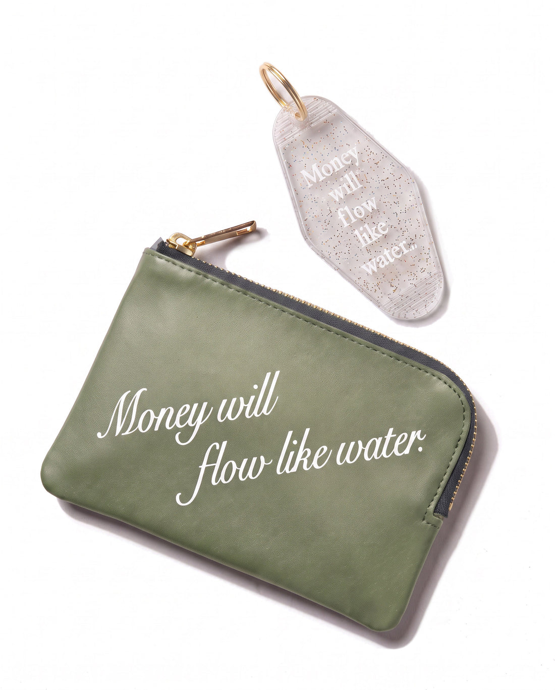 The Manifest Pouch with Keyring • Black or Olive