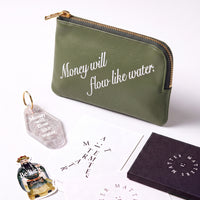 The Manifest Pouch with Keyring & Sticker Set • Black or Olive