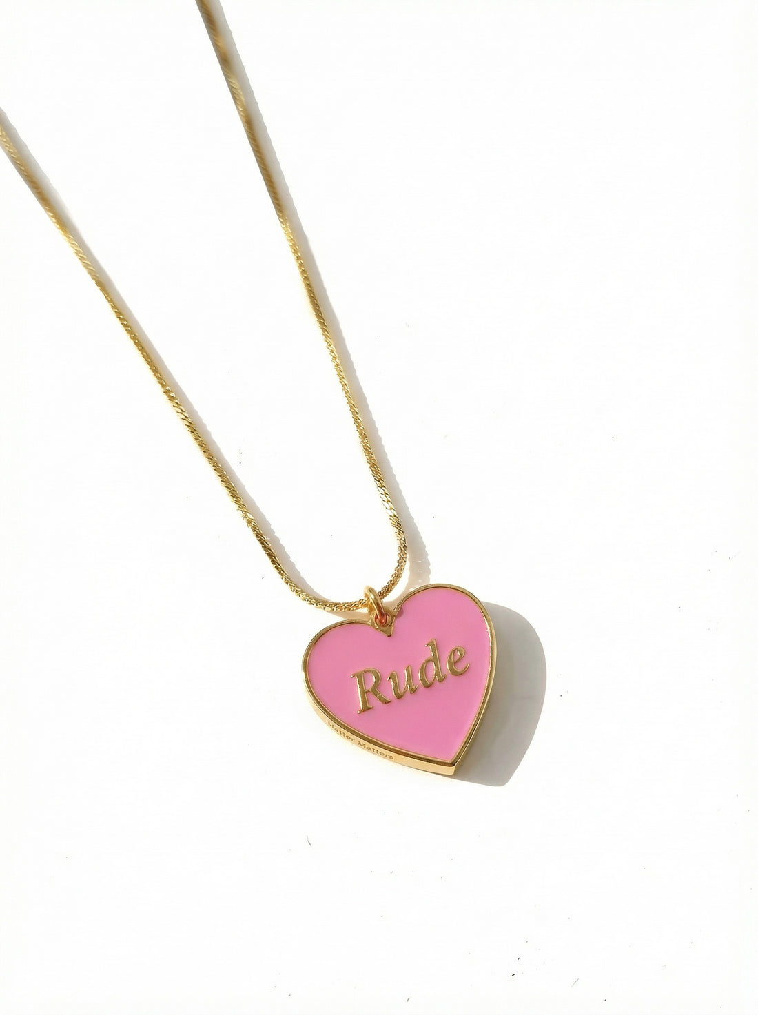 True/ Rude Necklace • Yellow/ Pink