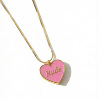 True/ Rude Necklace • Yellow/ Pink