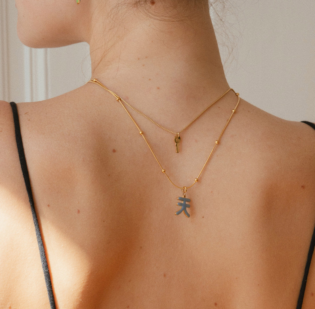 Unlock Key Necklace • Gold