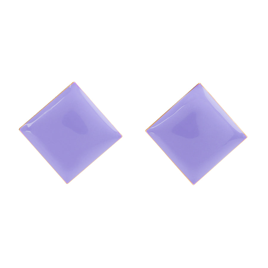 Diamond Studs • Spring Lilac