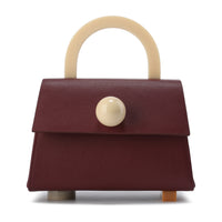 Diva Satchel Bag with Strap • Wine