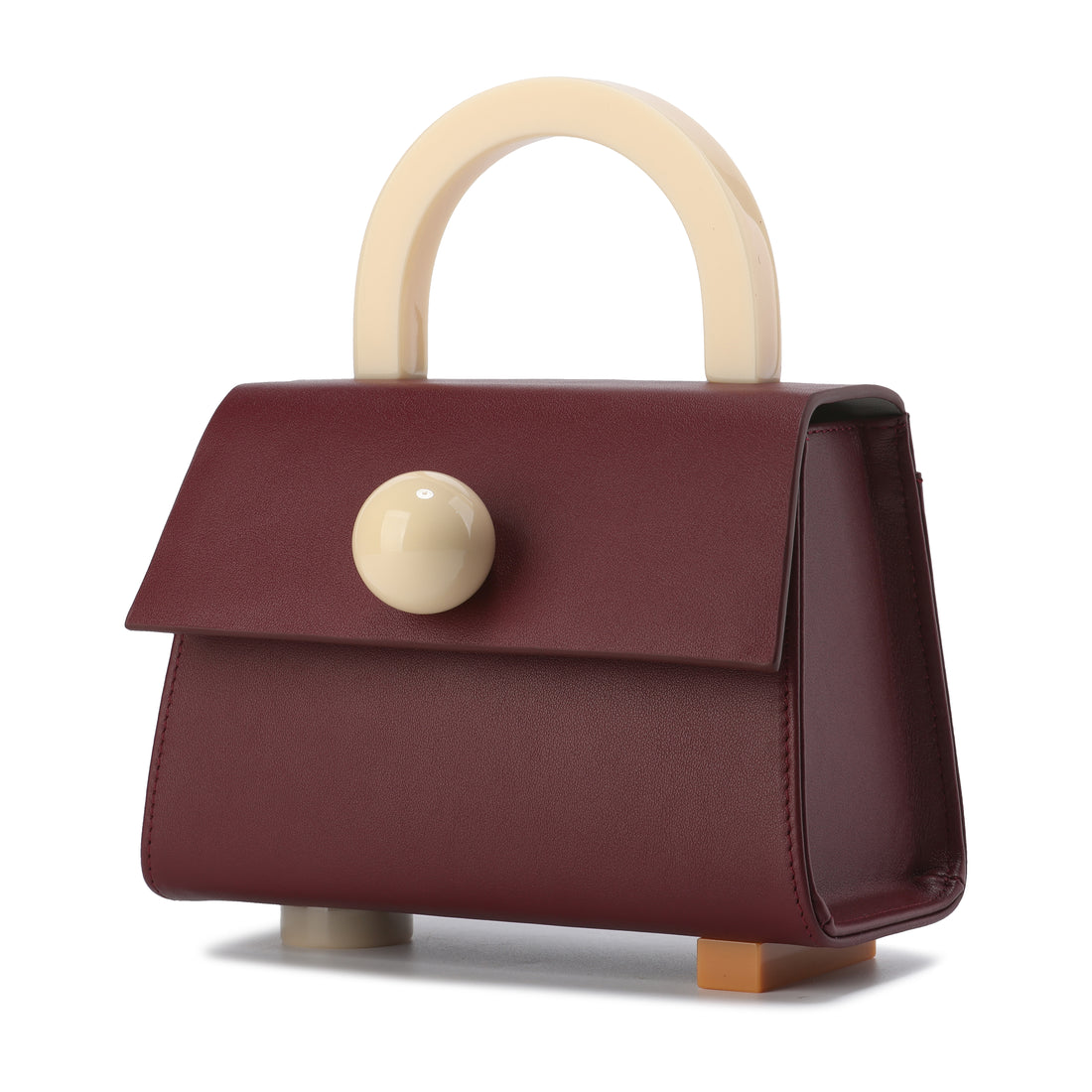 Diva Satchel Bag with Strap • Wine