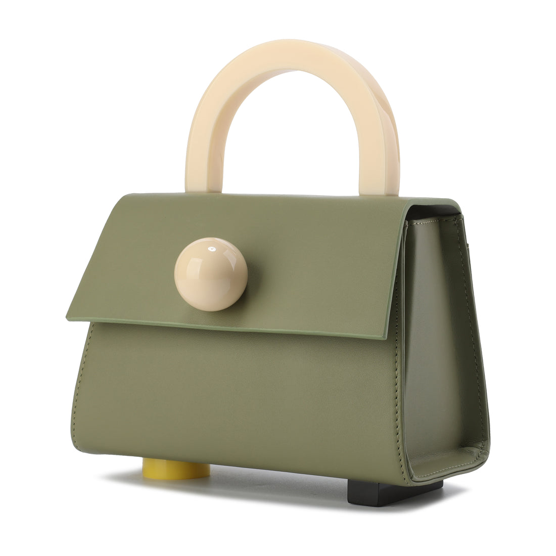 Diva Satchel Bag with Strap • Olive
