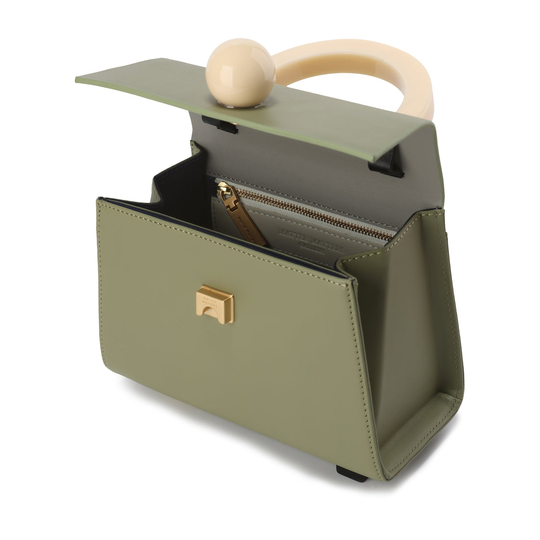 Diva Satchel Bag with Strap • Olive