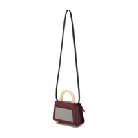 Diva Satchel Bag with Strap • Wine