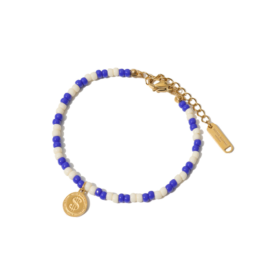 Billion Dollar Coin Bracelet •  Blue