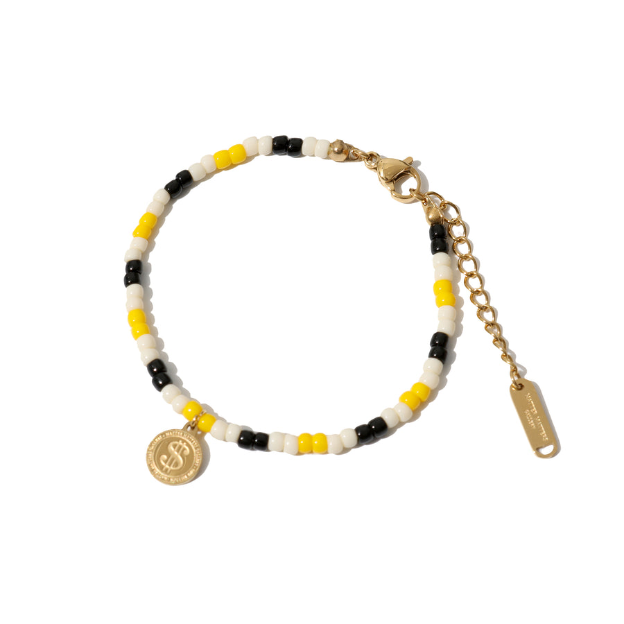 Billion Dollar Coin Bracelet • Yellow/ Black