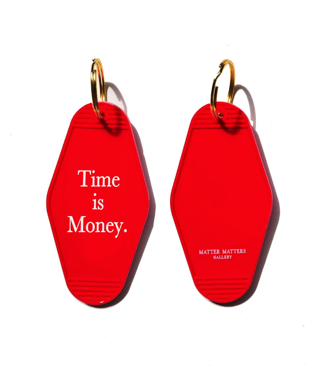 MMG Keyring • Red • Time is Money.