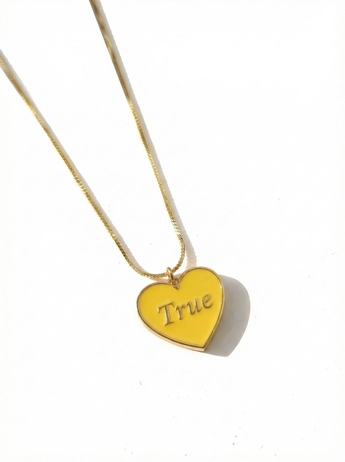 True/ Rude Necklace • Yellow/ Pink