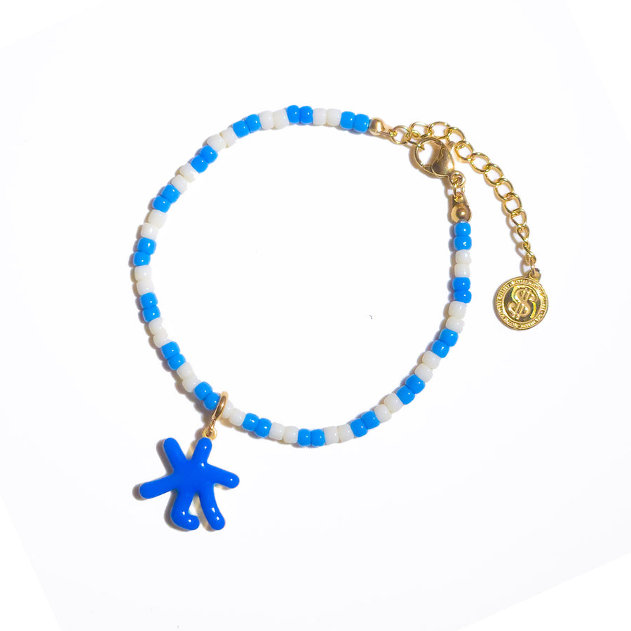 Five Elements / Water Bracelet • Cyan & Cobalt