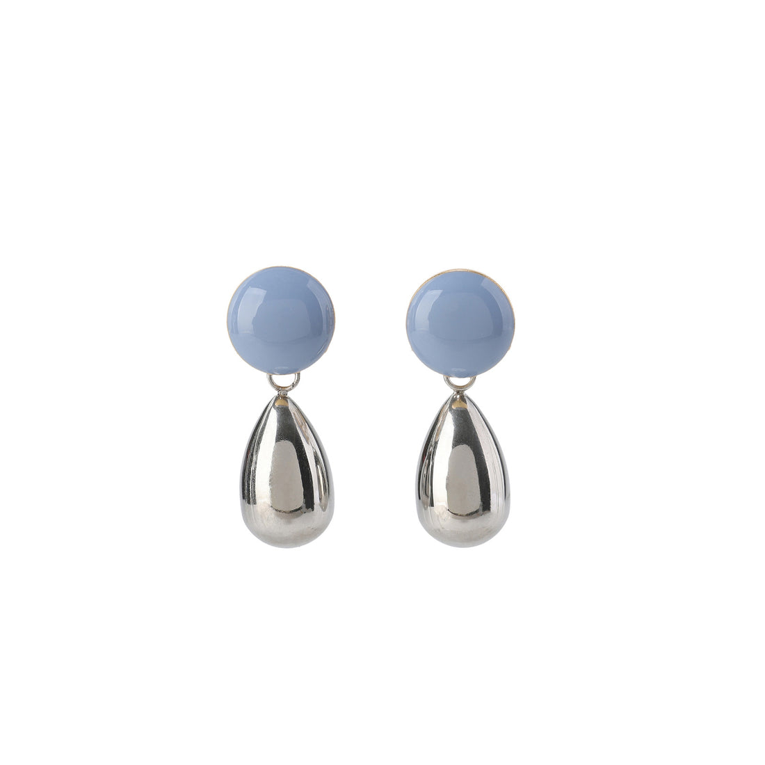 Drop Earrings • Forget-Me-Not/ Steel