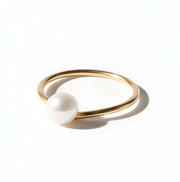 Cherish Ring • Gold & Faux Pearl
