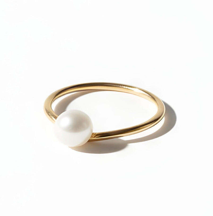 Cherish Ring • Gold & Faux Pearl