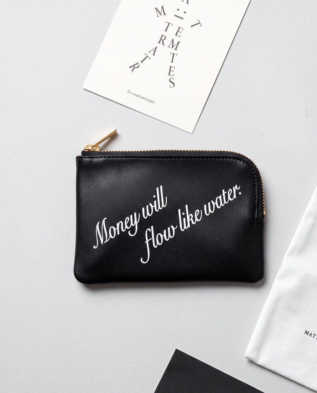 The Manifest Pouch with Keyring • Black or Olive