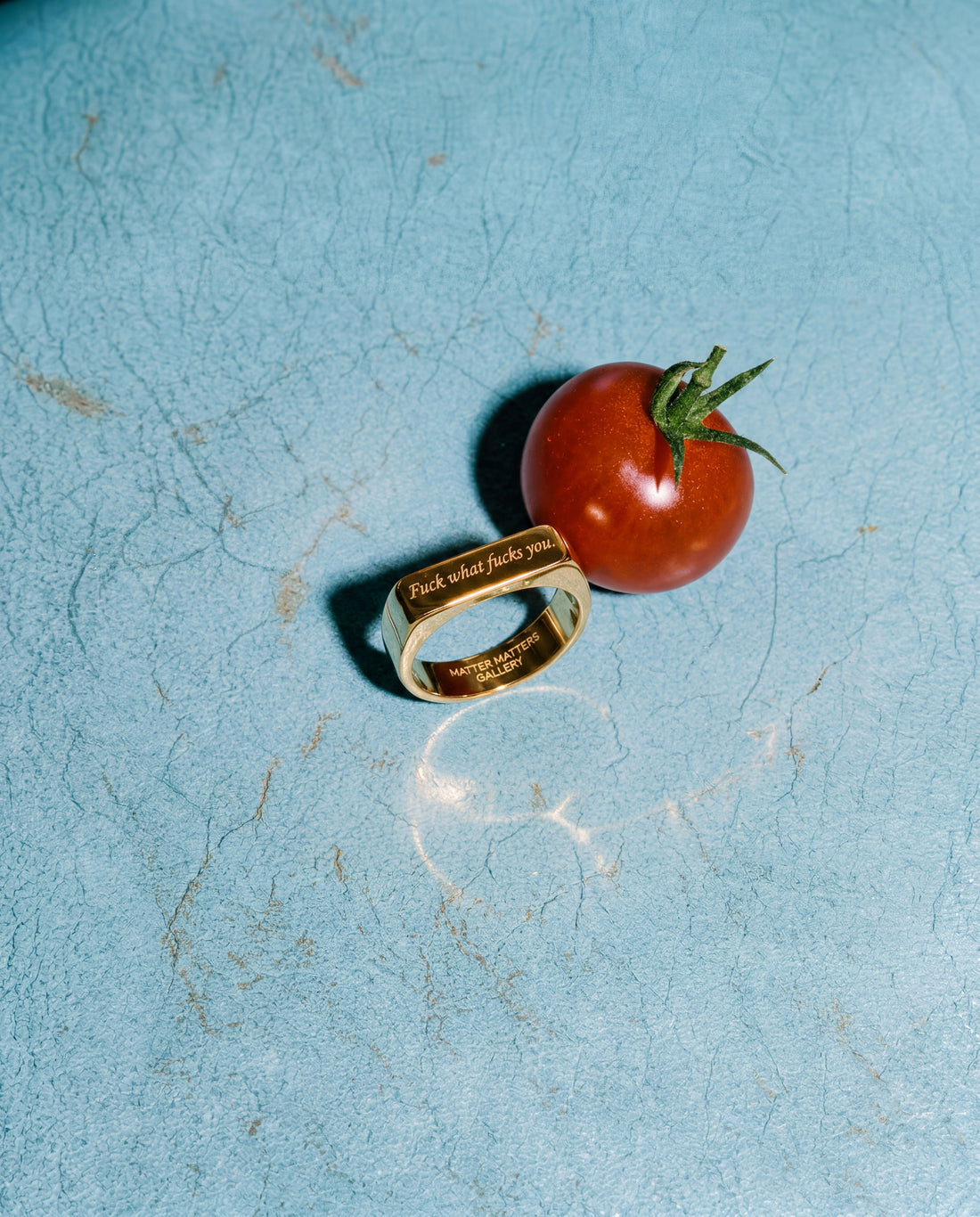 Fuck what fucks you • Gold Signet Ring