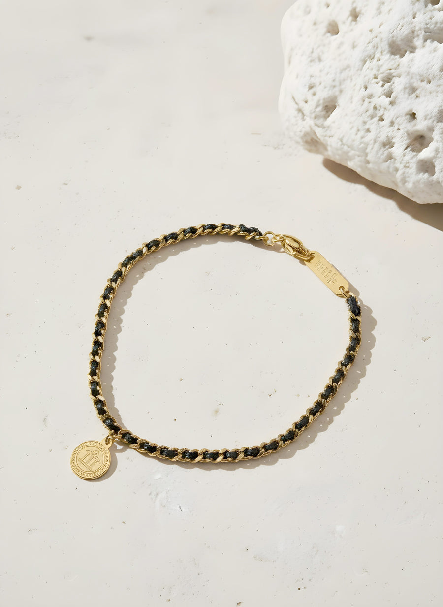 Billion Dollar Coin Chain Woven Bracelet