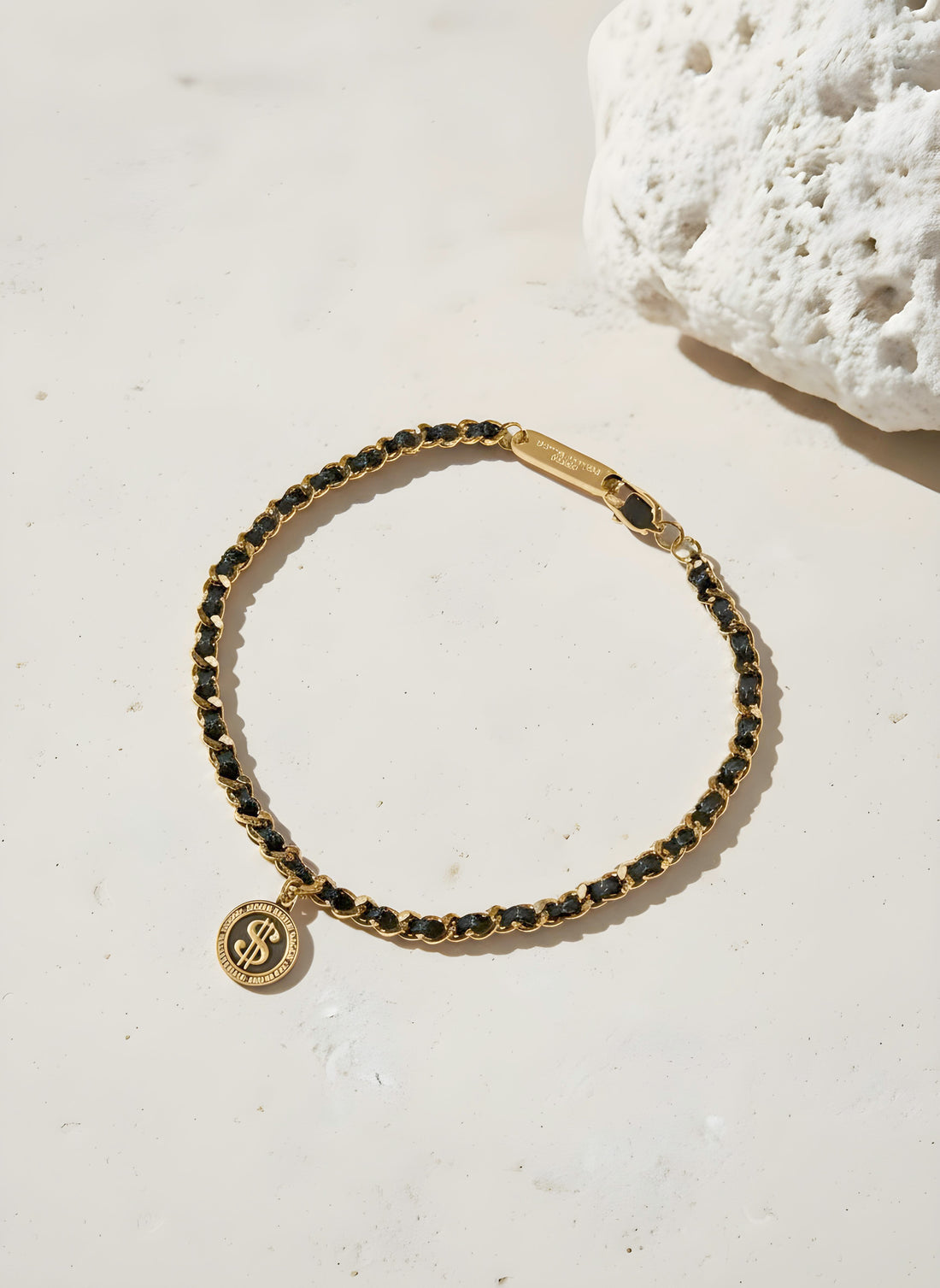 Billion Dollar Coin Chain Woven Bracelet