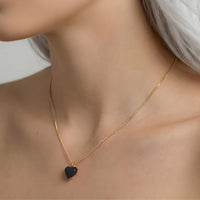 Humble Heart Necklace • Black & White