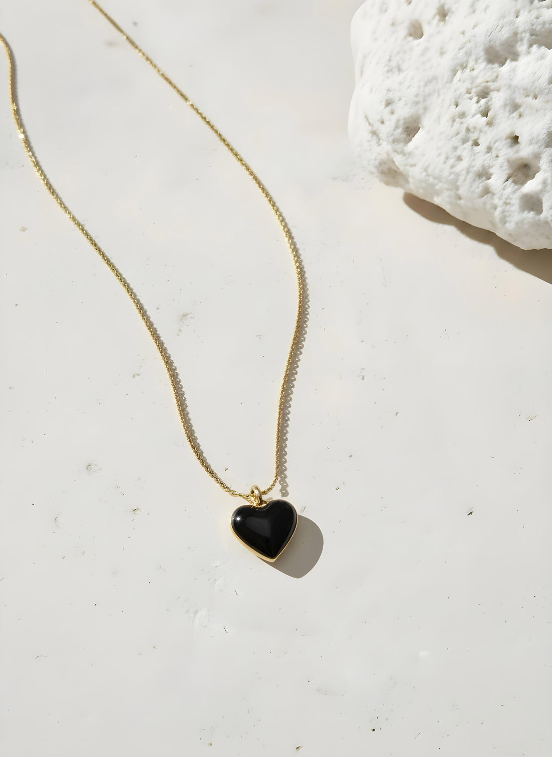 Humble Heart Necklace • Black & White
