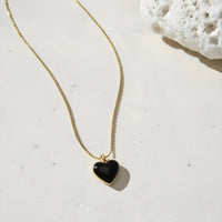Humble Heart Necklace • Black & White