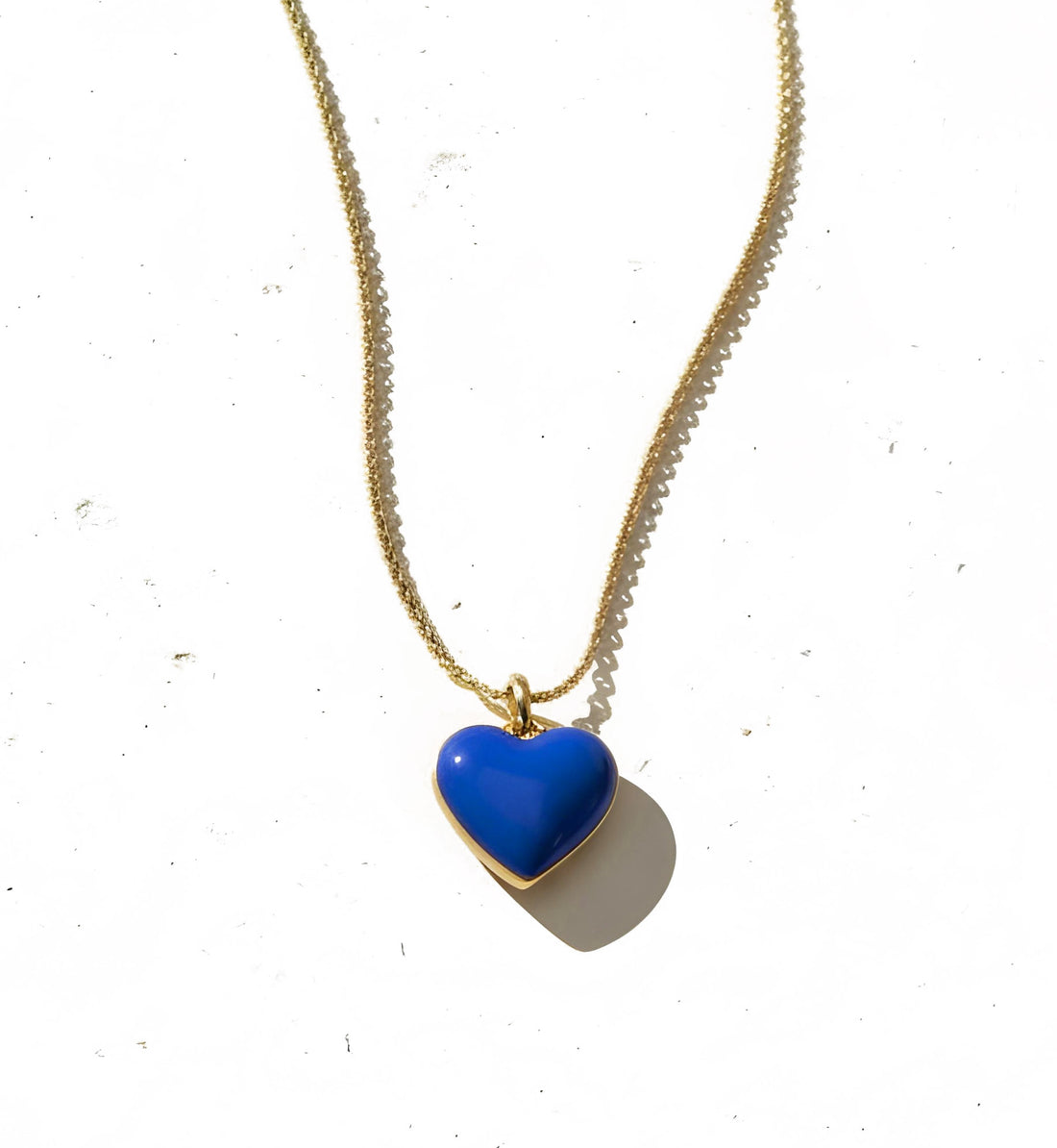 Humble Heart Necklace • Green & Cobalt